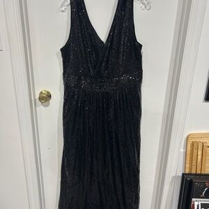 Elegant Black Sequin Dress